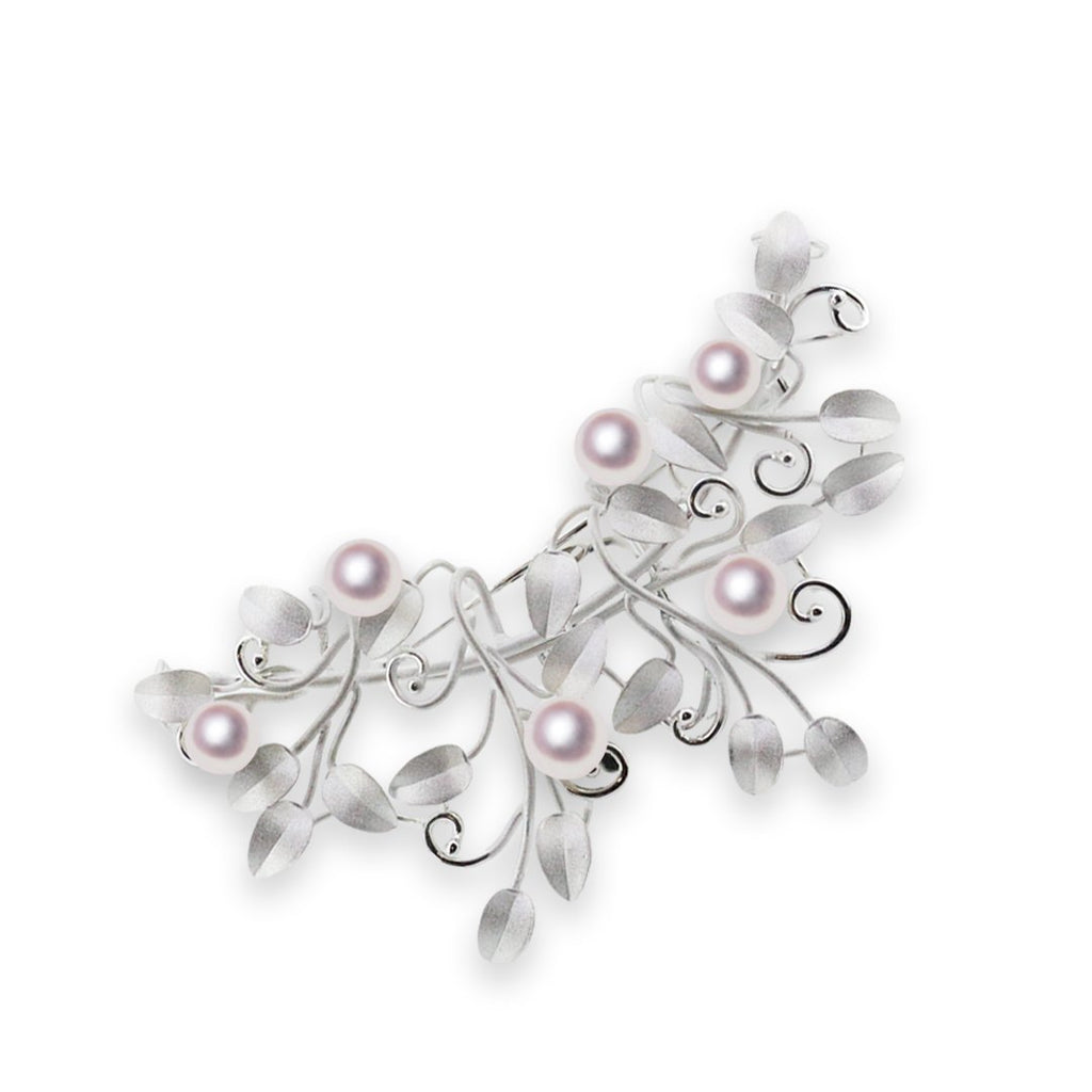 天成真珠　Tensei Pearl アコヤ真珠ブローチ　BR101-65-12 天成真珠 Tensei Pearl アコヤ真珠ブローチ BR101-65-12 SV 7.5～8.0