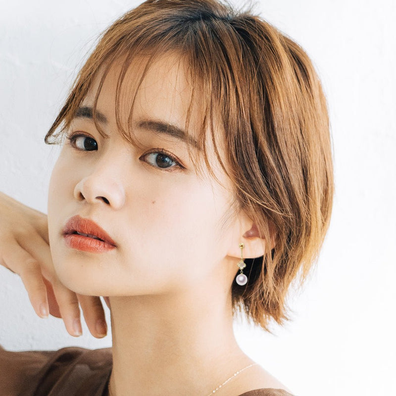 K18 8.0㎜ デザインイヤリング | Tensei Pearl Online Store 天成真珠