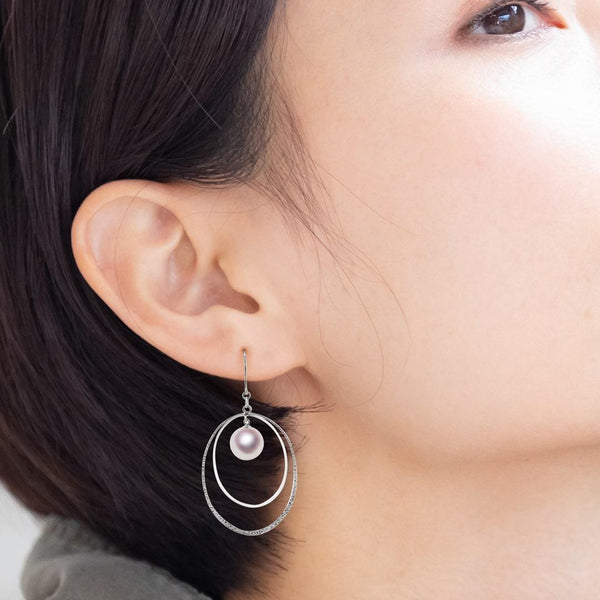 K14WG 7.5㎡設計耳環-tensei珍珠在線商店Tenari Pearl官方郵購商店