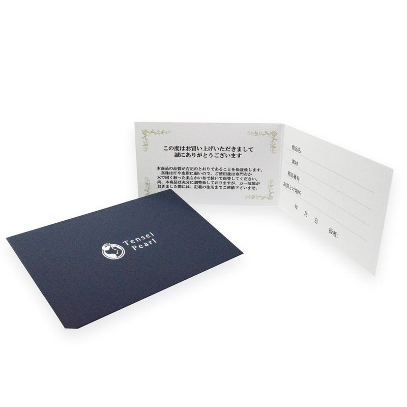 K14WG 7.5毫米设计耳环白色Topaz -tensei Pearl在线商店Tensei Tensei Pearl官方邮购商店