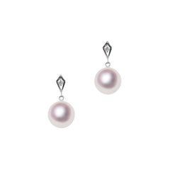 K14WG 7.5 mm Design Earrings D -TENSEI PEARL ONLINE STORE Tenari Pearl Official Mail Order Shop