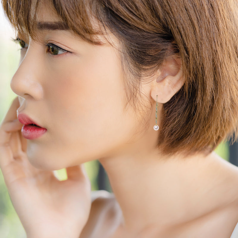 K14WG/K18 7.5㎜ Design Earrings -TENSEI PEARL ONLINE STORE Tensei Pearl Official Mail Order Shop