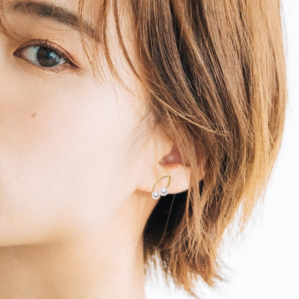 K18 4.0㎜ Design Earrings -TENSEI PEARL ONLINE STORE Tensei Pearl Official Mail Order Shop