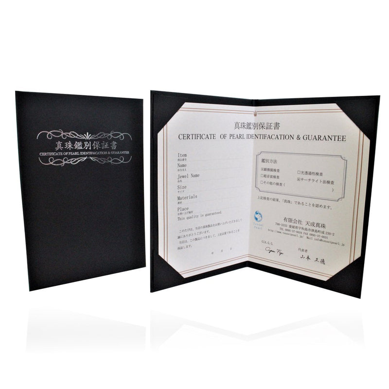 K18 5.5-8.0mm Design Necklace D0.11ct -Tensei Pearl Online Store Tenari Pearl Official Mail Order Shop
