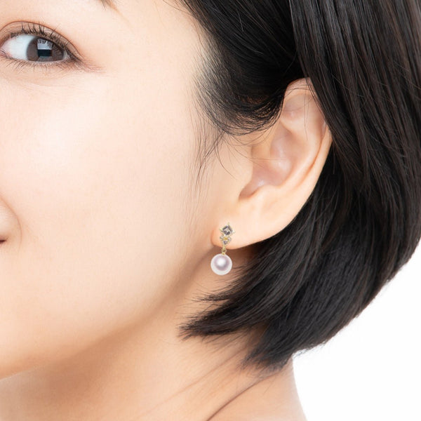 K187.5㎜设计耳环白色顶层-Tensei珍珠在线商店Tenari Pearl官方邮购商店