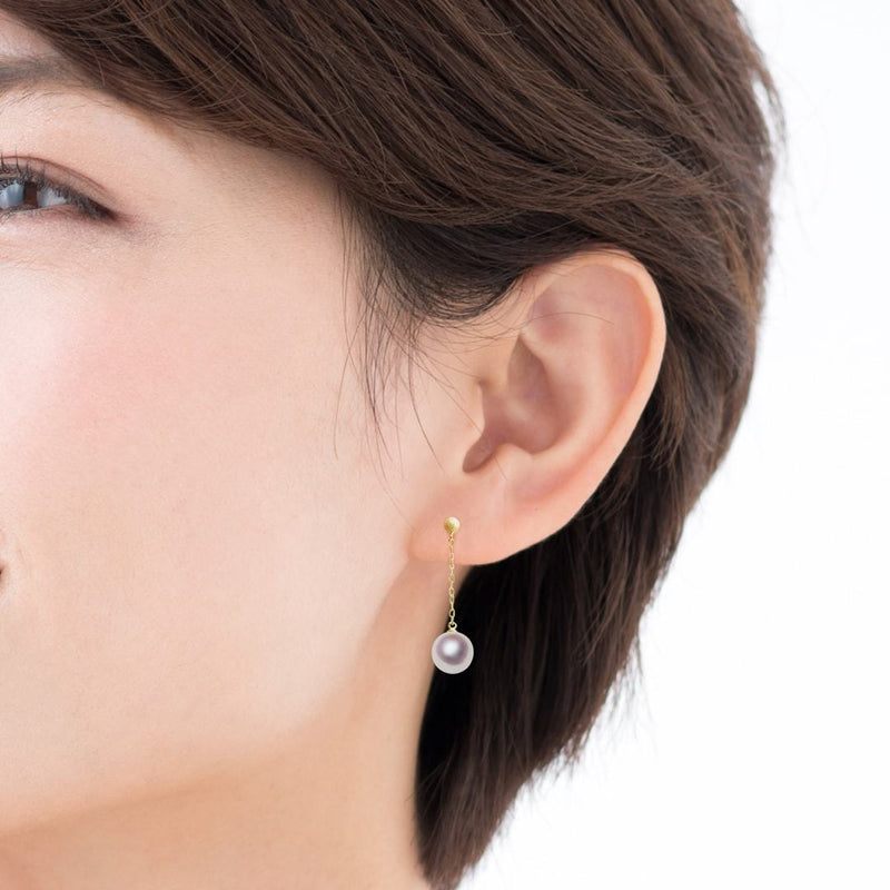 K18 7.5㎜ Design Earrings -Tensei Pearl Online Store Tenari Pearl Official Mail Order Shop