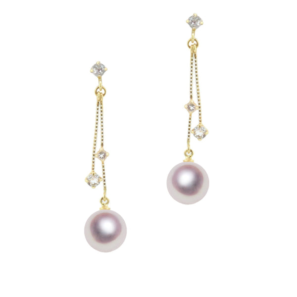 K187.5㎜設計耳環白色頂層-Tensei珍珠在線商店Tenari Pearl官方郵購商店