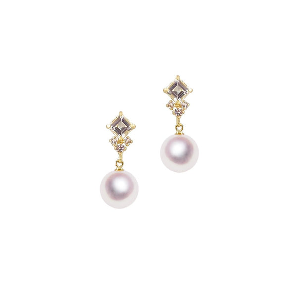 K187.5㎜設計耳環白色頂層-Tensei珍珠在線商店Tenari Pearl官方郵購商店