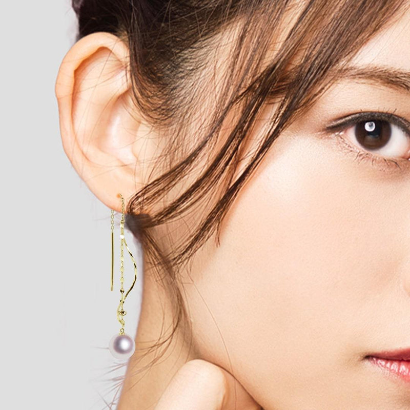 K18 8.0㎜ Design Earrings -TENSEI PEARL ONLINE STORE Tenari Pearl Official Mail Order Shop