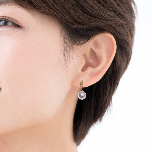 K18 8.0㎜ Design earrings -TENSEI PEARL ONLINE STORE Tensei Pearl Official Mail Order Shop