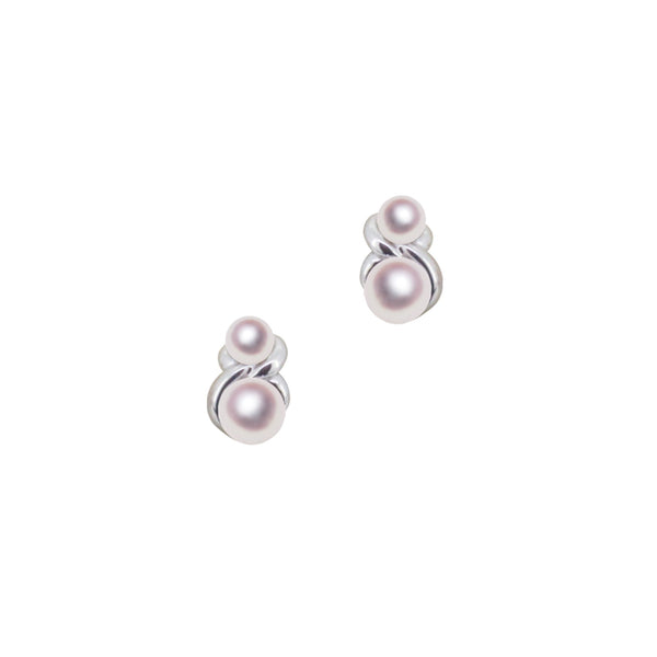 K18WG 3.0㎜ / 4.5㎜ Design Earrings -TENSEI PEARL ONLINE STORE Tenari Pearl Official Mail Order Shop