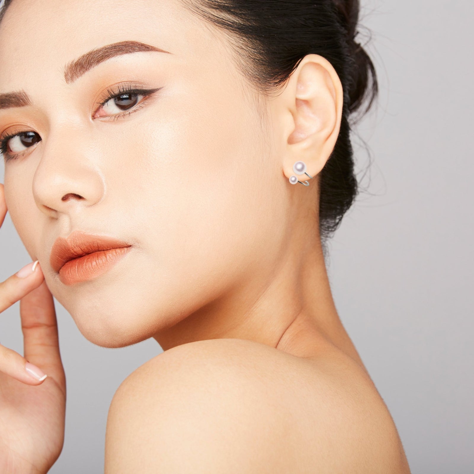 K18WG 4.5/7.0㎜ デザインピアス | Tensei Pearl Online Store