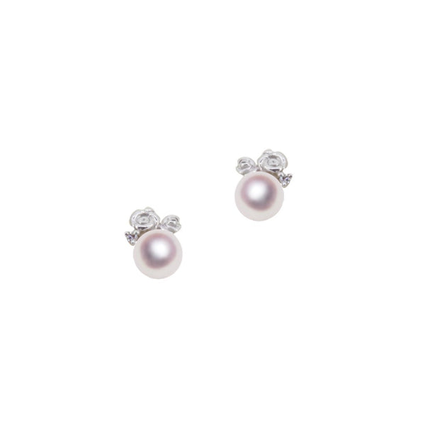 K18WG 5.5㎜ Design Earrings -TENSEI PEARL ONLINE STORE Tenari Pearl Official Mail Order Shop