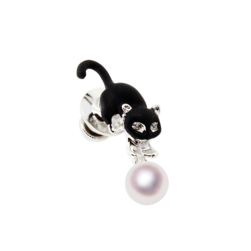 ピンブローチ 黒猫 - Tensei Pearl Online Store　天成真珠　公式通販ショップ
