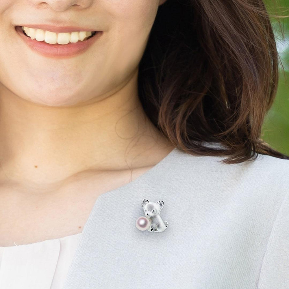 SV 7.5㎜ ピンブローチ チワワ | Tensei Pearl Online Store 天成真珠