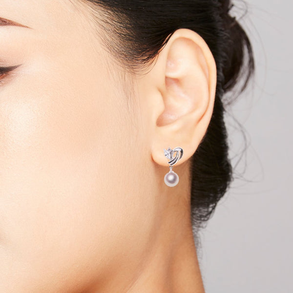SV 8.0㎜ Design earrings -TENSEI PEARL ONLINE STORE Tensei Pearl Official Mail Order Shop